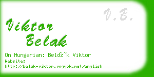 viktor belak business card